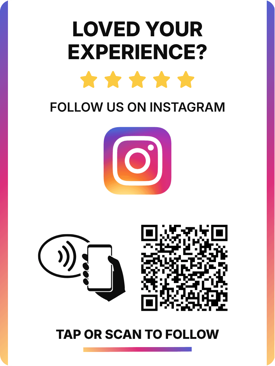 Instagram tap card